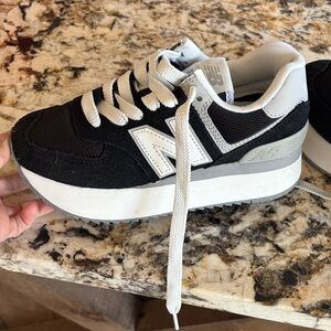 Kids Black and White Sneakers